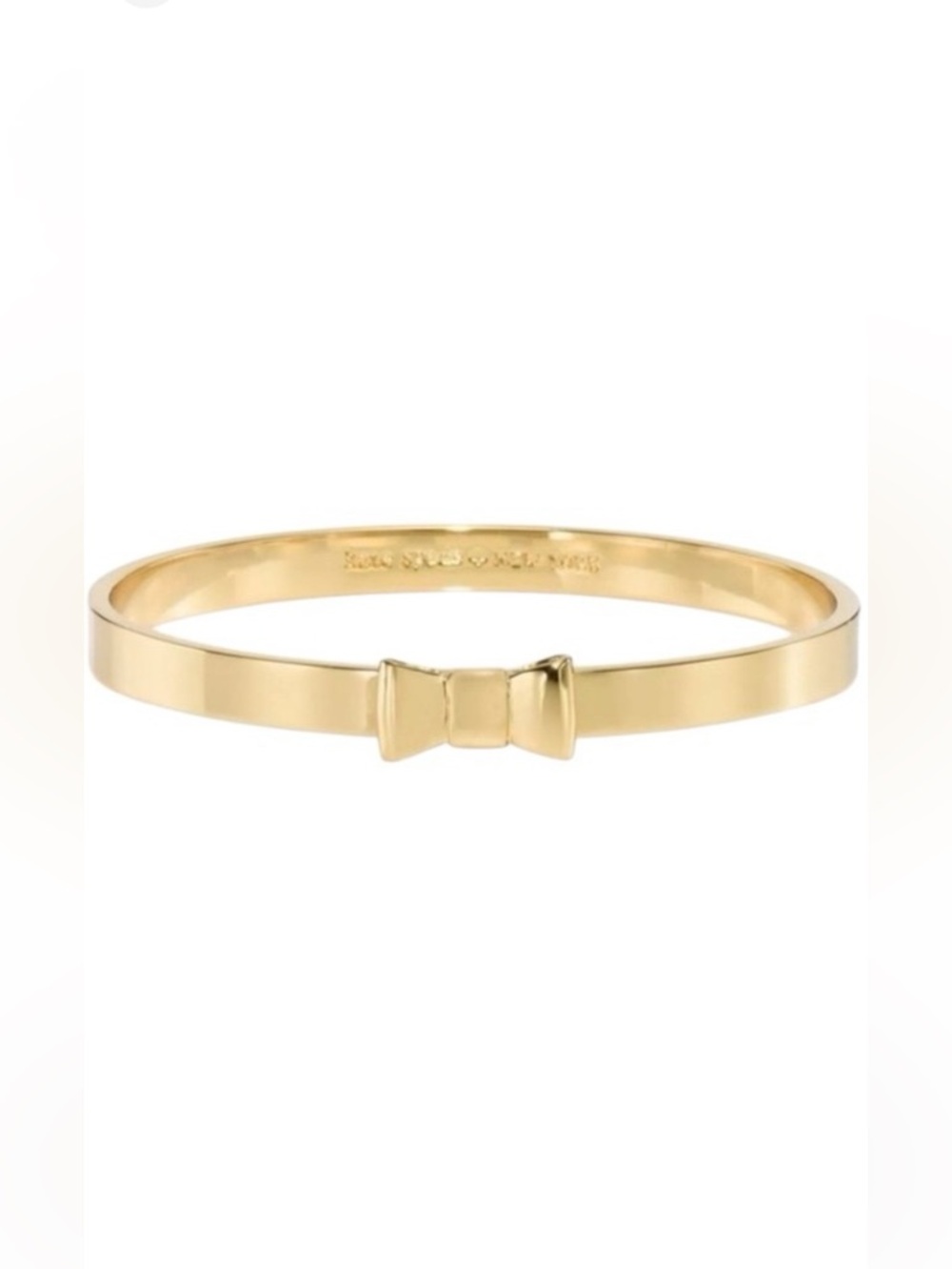 Kate Spade Gold Tone Take a Bow Bangle Bracelet